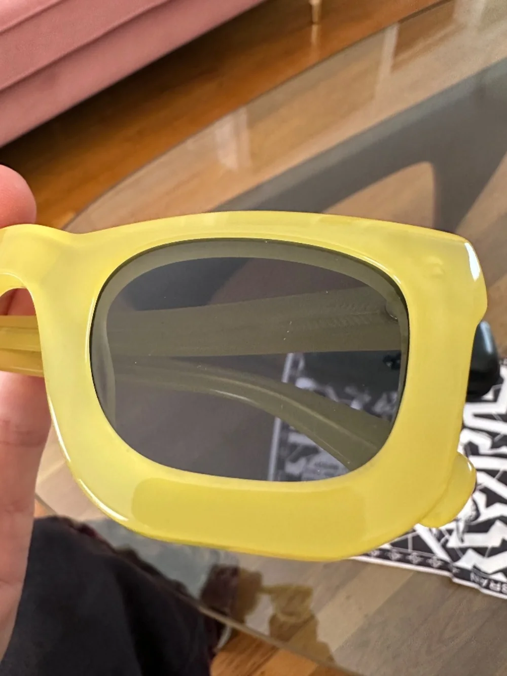Brain dead yellow sun glasses